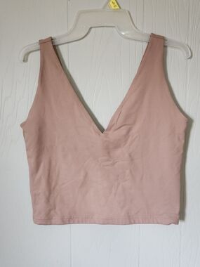 ReoRia Blush Pink V-Neck Tank Top